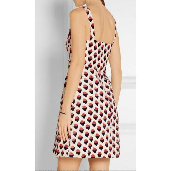 VICTORIA BECKHAM New Strawberry Jacquard Dress - Picture 4 of 10